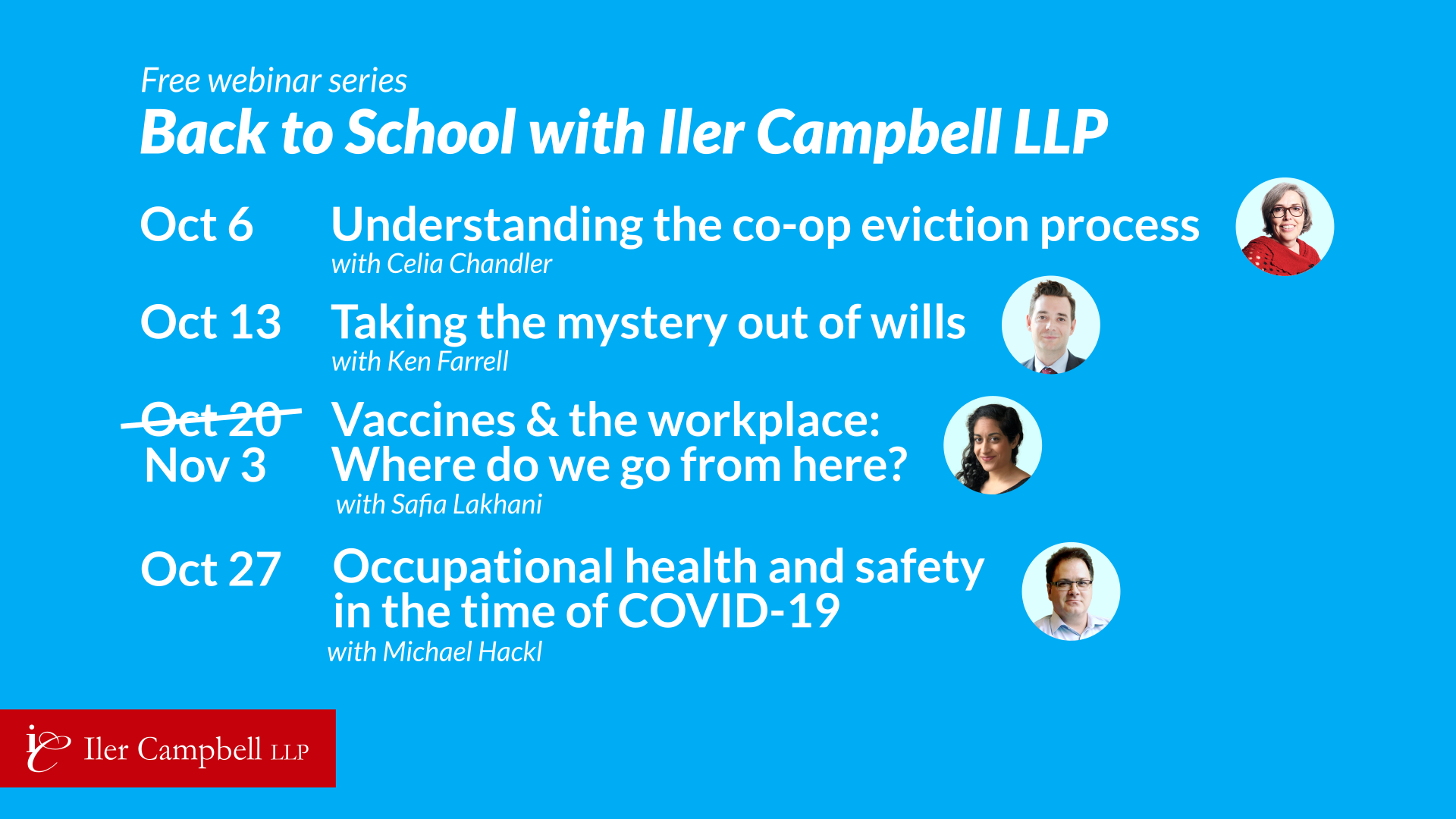 Free webinar series: Back to School with Iler Campbell LLP