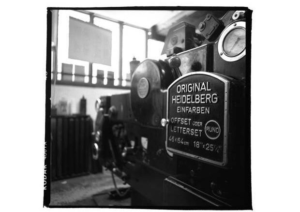 Coach House Books' Heidelberg printing press
